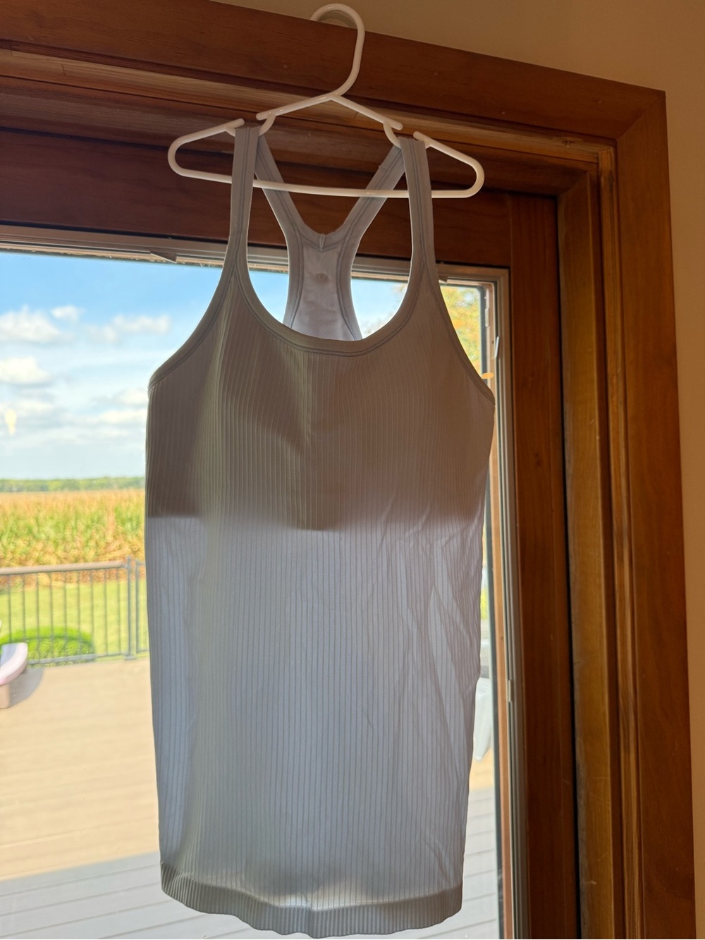 Lululemon Ribbed Racerback Tank Top - Light Blue